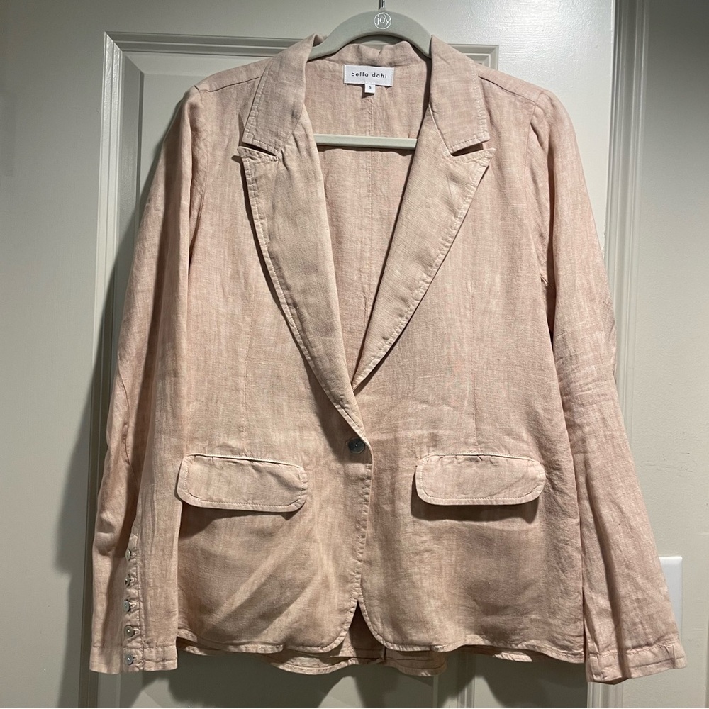 Bella Dahl Linen Easy Longline Blazer